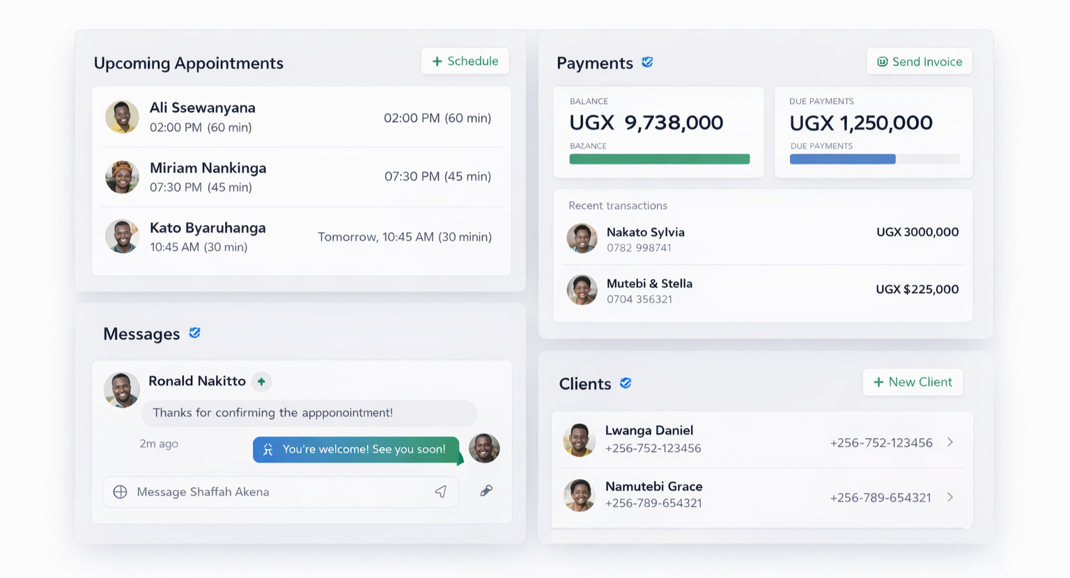 Utluff Dashboard Interface